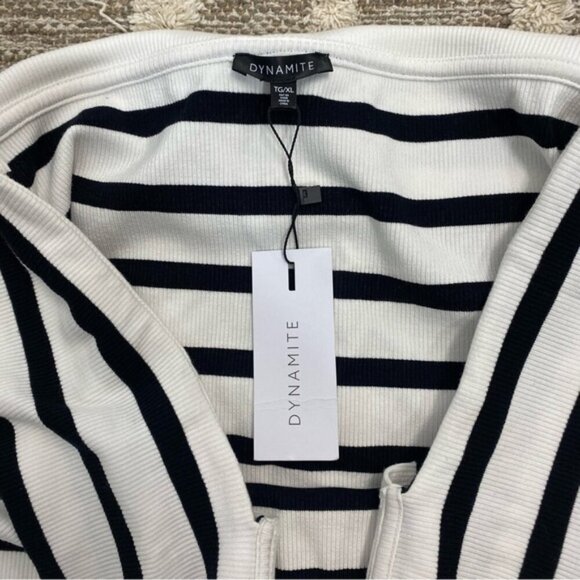 Dynamite Layla Off The Shoulders Ribbed Top Size XL - Picture 3 of 5